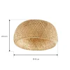 Lindby Jadwiga -kattovalaisin, halkaisija 45 cm, bambu, E27