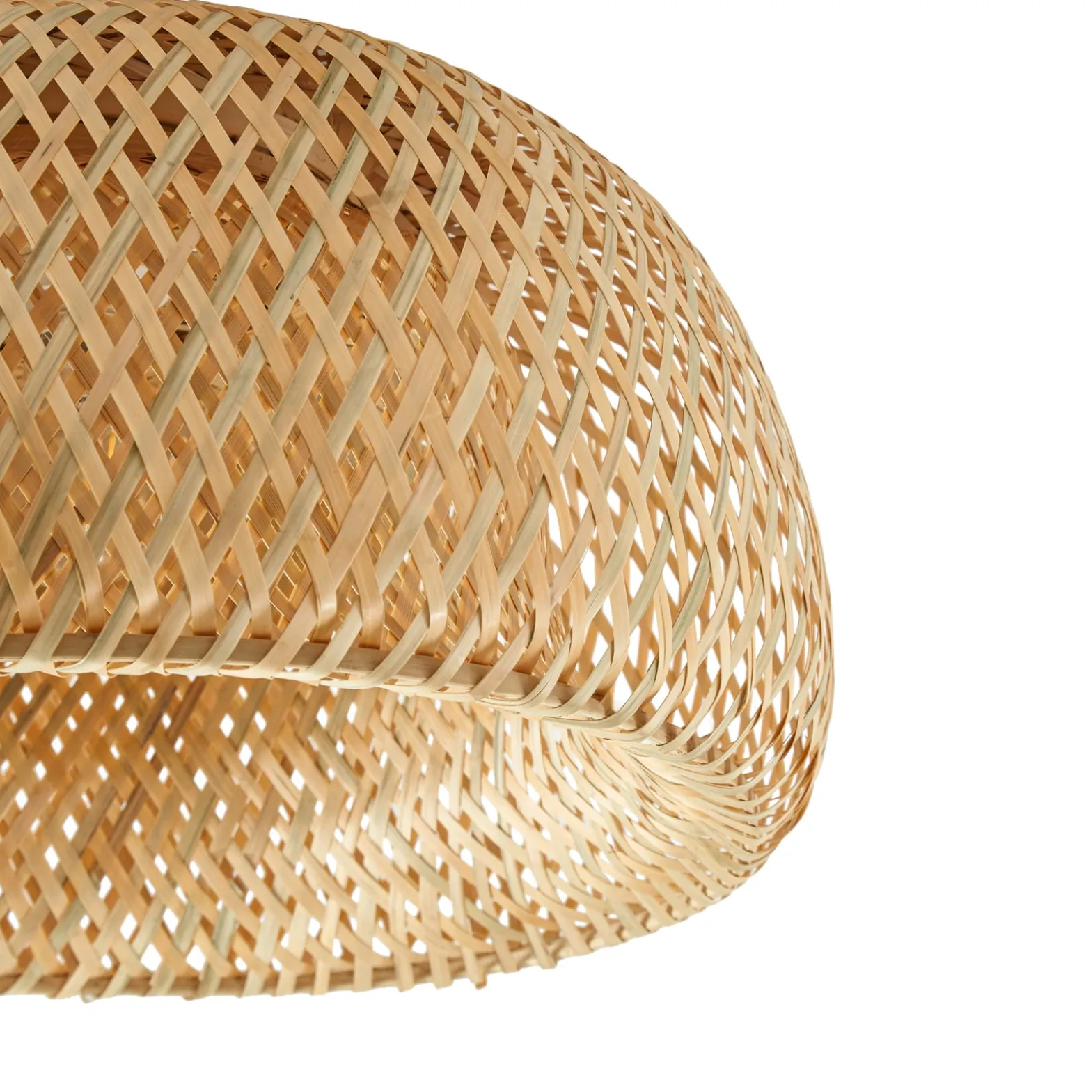 Lindby Jadwiga -kattovalaisin, halkaisija 45 cm, bambu, E27