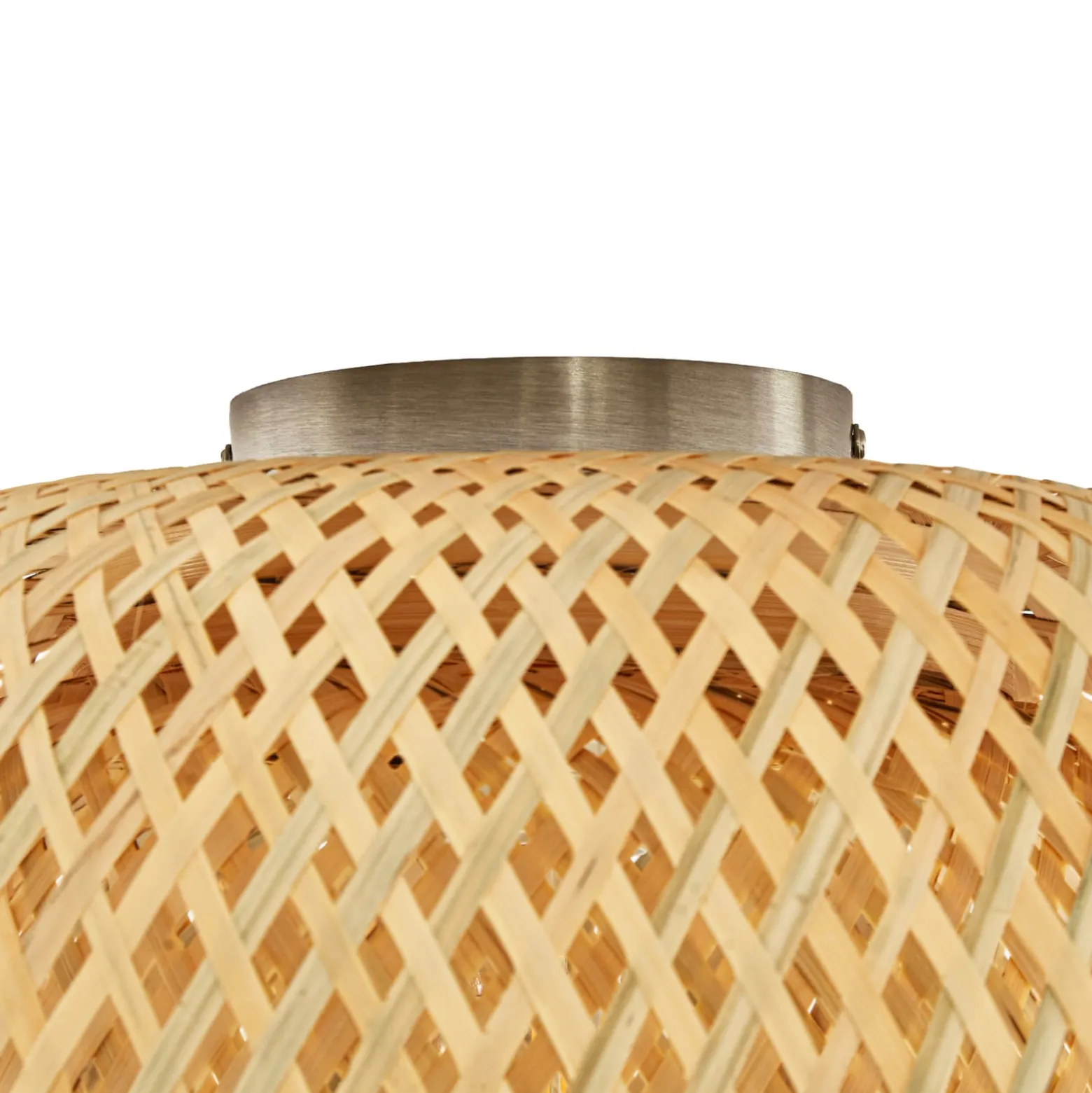 Lindby Jadwiga -kattovalaisin, halkaisija 45 cm, bambu, E27
