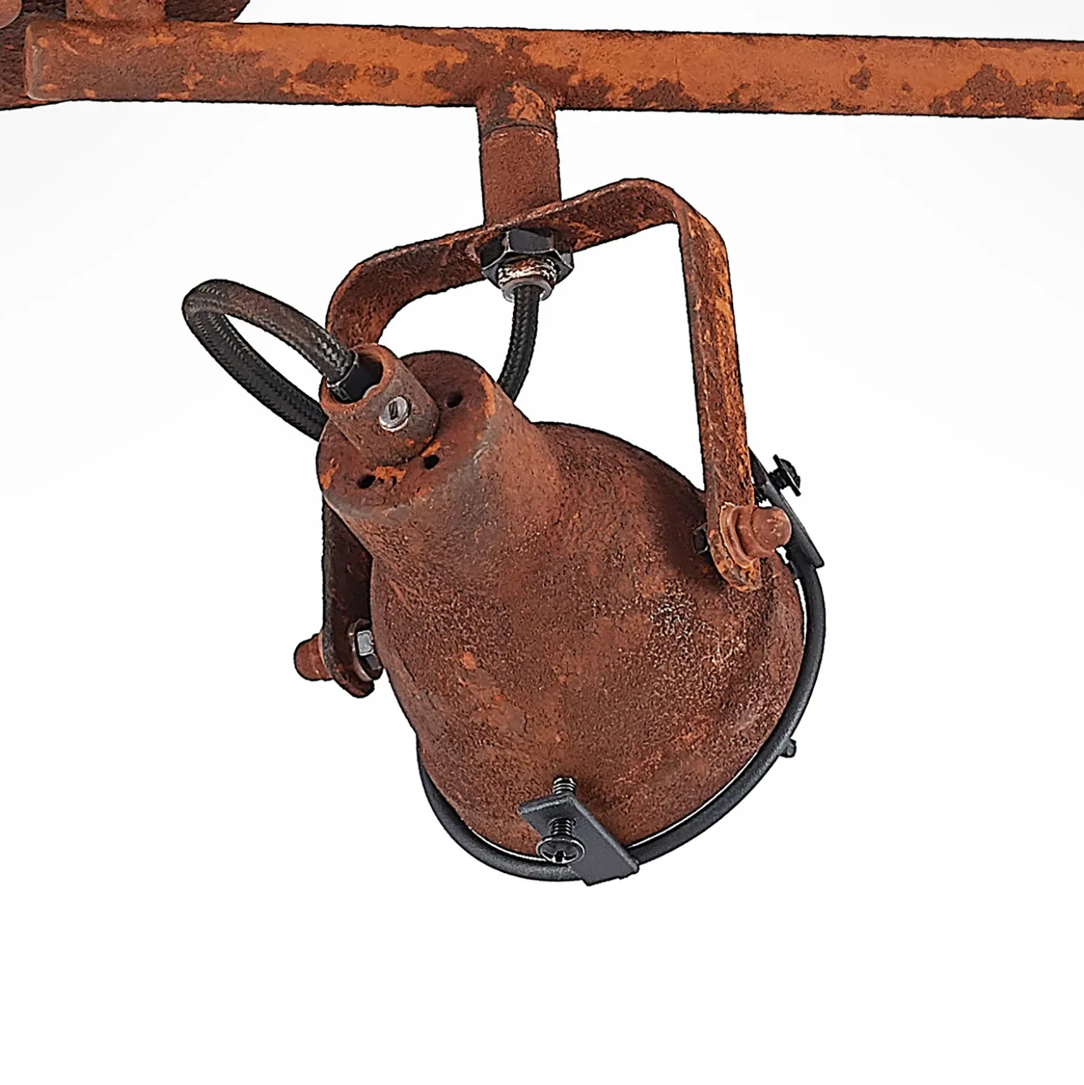 Lindby kattopilkku Scabra, 63 cm, ruosteenruskea, 4-valaisin, metallia