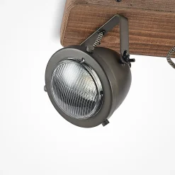 Lindby kattospotti Farovi, musta, 27 cm, 2-valo, GU10
