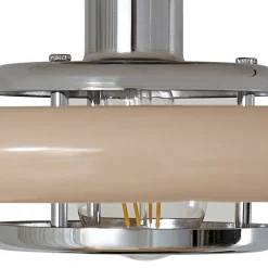 Lindby kattovalaisin Branford, retro, Ø 35 cm, beige, metalli
