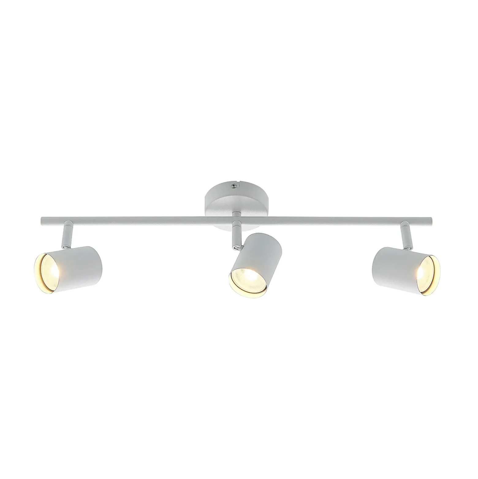 Lindby kattovalaisin Jorell, valkoinen, 55 cm, 3-valo, metalli, GU10
