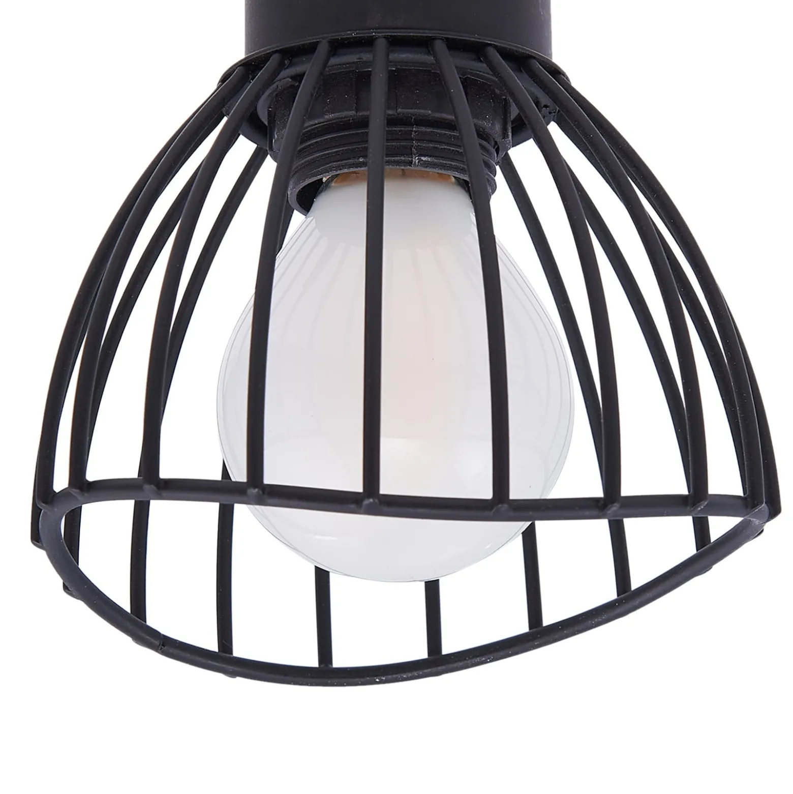 Lindby kattovalaisin Piena, musta, 2-valo, metalli, 39cm