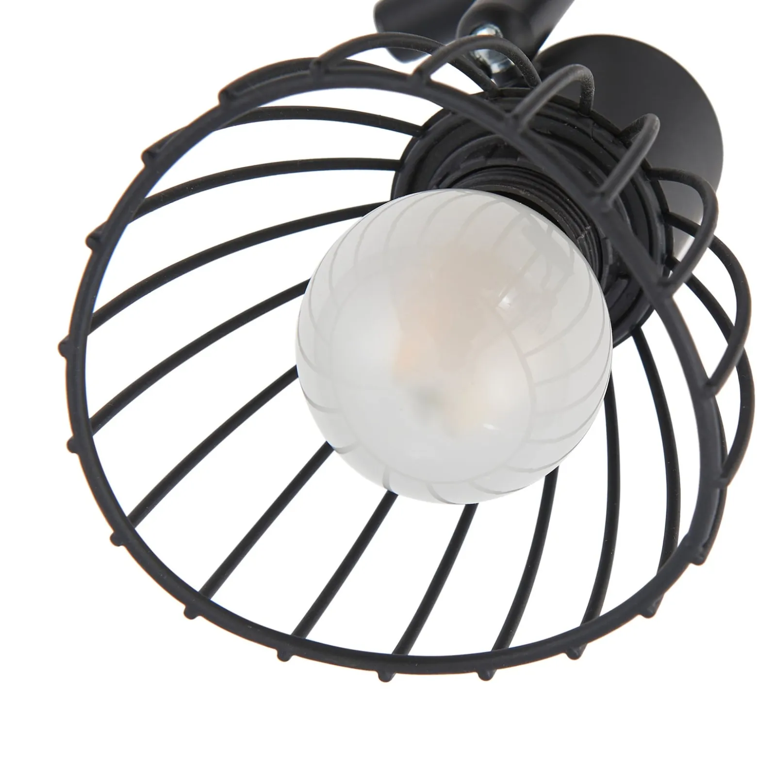 Lindby kattovalaisin Piena, musta, 2-valo, metalli, 39cm