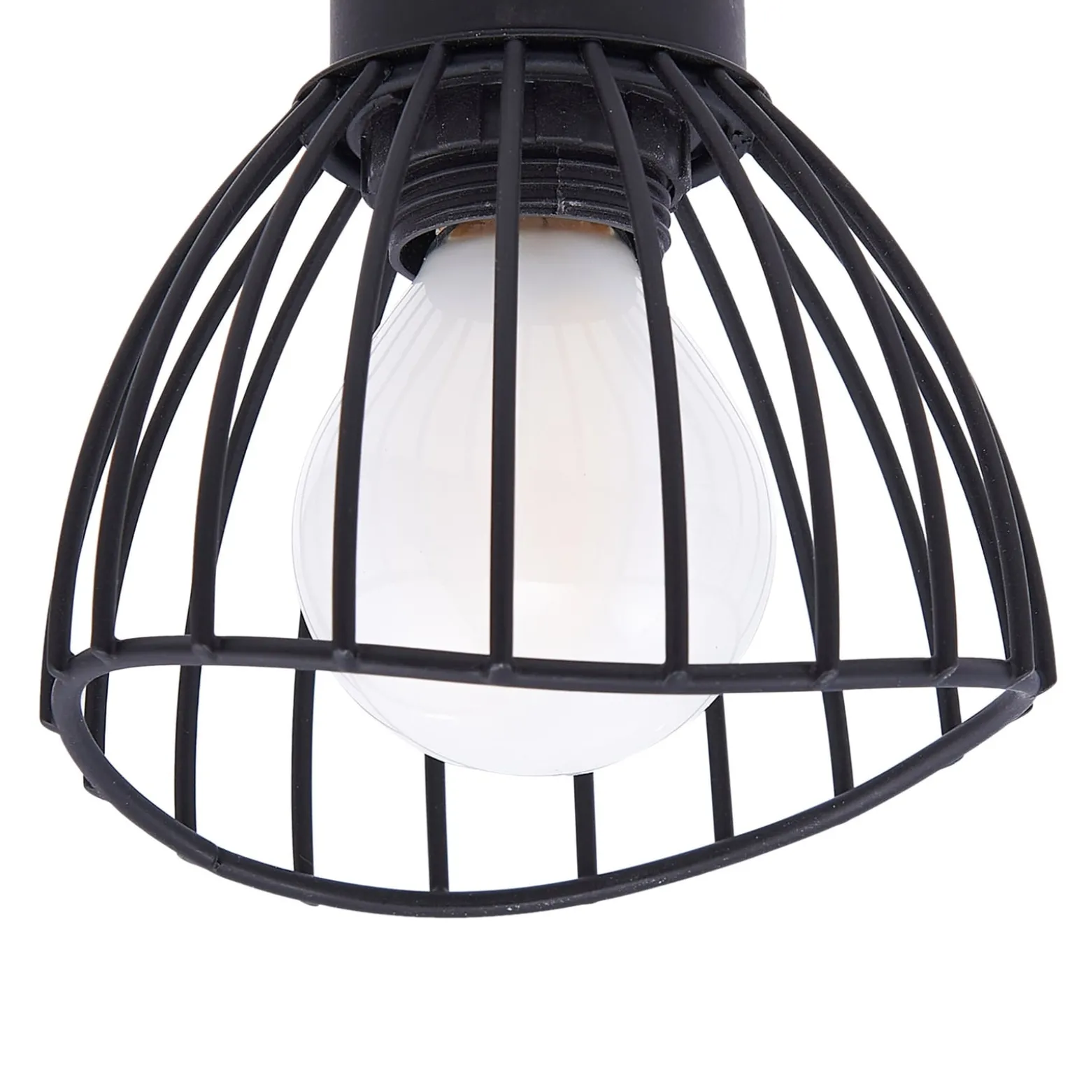 Lindby kattovalaisin Piena, musta, 6-valo, metalli, 150cm