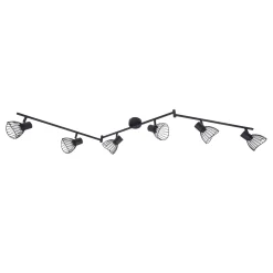 Lindby kattovalaisin Piena, musta, 6-valo, metalli, 150cm