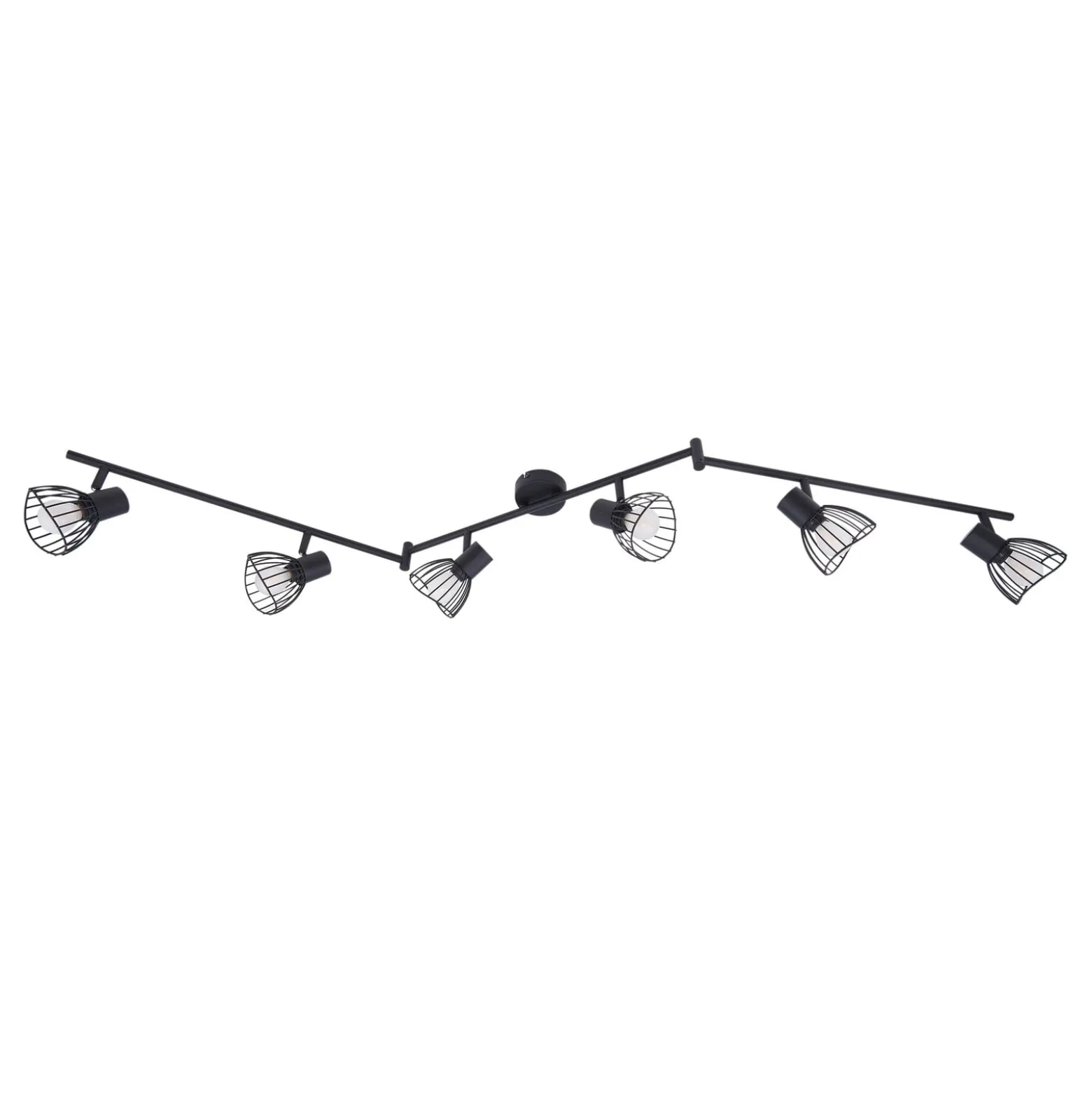 Lindby kattovalaisin Piena, musta, 6-valo, metalli, 150cm