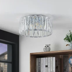 Lindby kattovalaisin Sofia, läpinäkyvä, akryyli, Ø 46cm