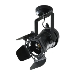 Lindby kattovalaisin Tilen, 1-valo, musta, metallia, 38cm