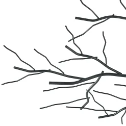 Lindby kattovalaisin Vetki, Ø 60 cm, musta, 1-valo, metallia