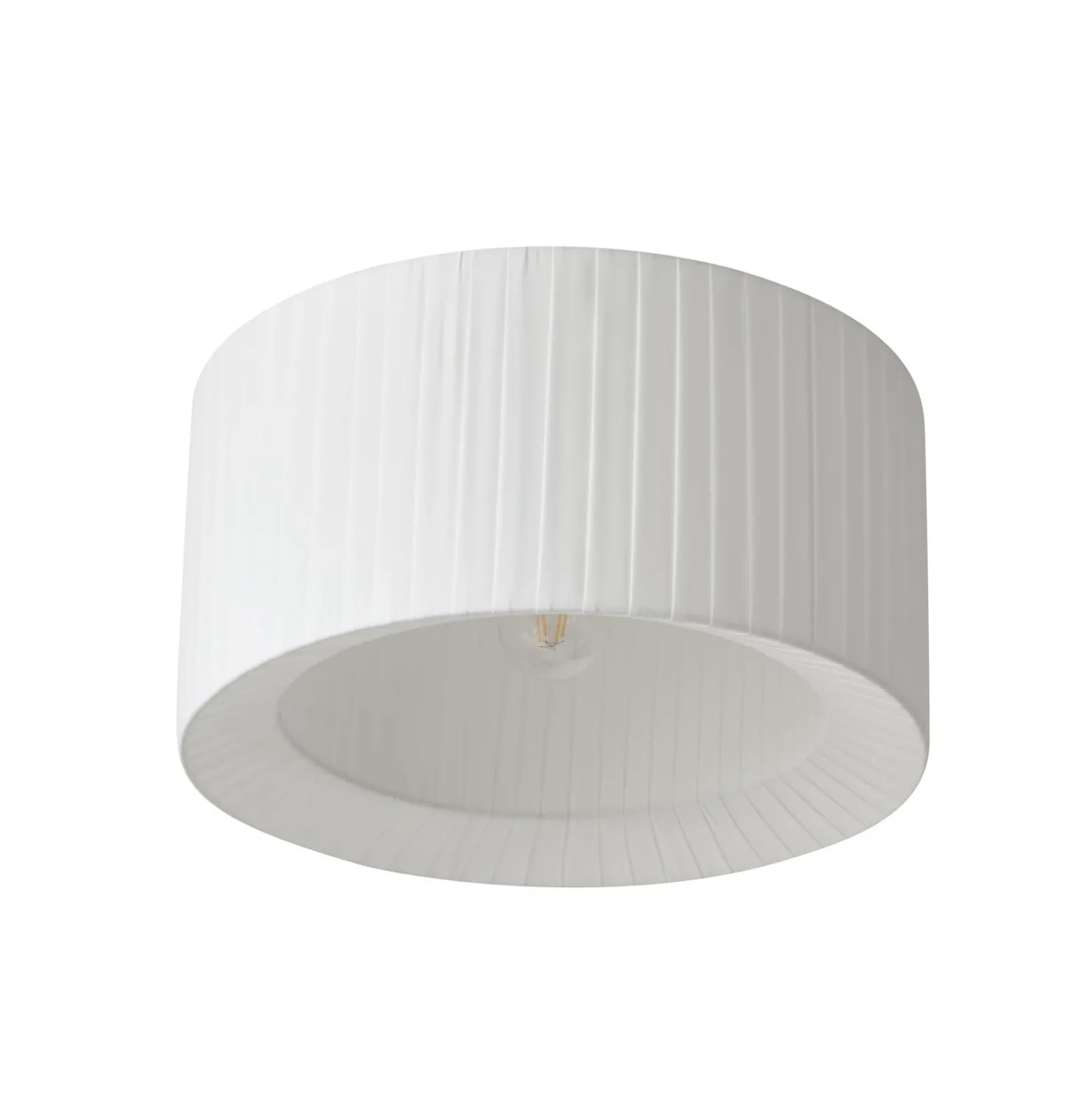 Lindby kattovalaisin Virelle, valkoinen, tekstiili, Ø 40 cm, E27