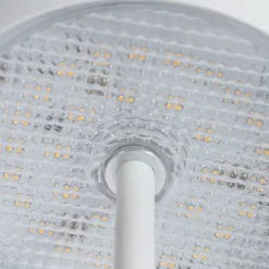 Lindby ladattava LED-pöytävalaisin Janea CUBE, valkoinen, metallia
