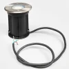 Lindby lattiauppovalaisin Insa, Ø11cm, ruostumaton teräs, GU10, IP67