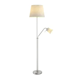 Lindby lattiavalaisin Nantwin, 175 cm, harmaa, nikkeli, tekstiili
