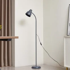 Lindby lattiavalaisin Tebbi, harmaa, metalli, korkeus 150 cm