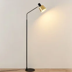 Lindby lattiavalaisin Vlada, 144 cm, messinki, musta, metallia