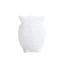 Lindby LED-akkulamppu Errol, pöllö, valkoinen, RGBW, IP54