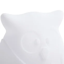 Lindby LED-akkulamppu Errol, pöllö, valkoinen, RGBW, IP54