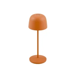 Lindby LED-akku-pöytävalaisin Arietty, oranssi, himmennettävä, IP65