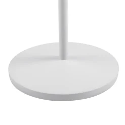 Lindby LED-akku pöytävalaisin Esali, valkoinen, uurteet, 29 cm