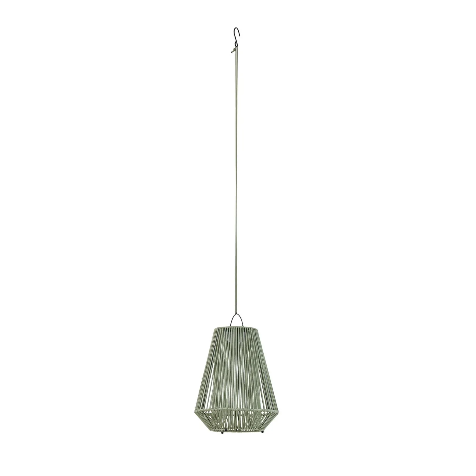 Lindby LED-aurinkokäyttöinen riippuvalaisin Austas, vihreä, Ø 32 cm, USB, IP54