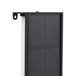 Lindby LED-aurinkokäyttöinen seinävalaisin Laarni, himmennettävä, IP54, musta
