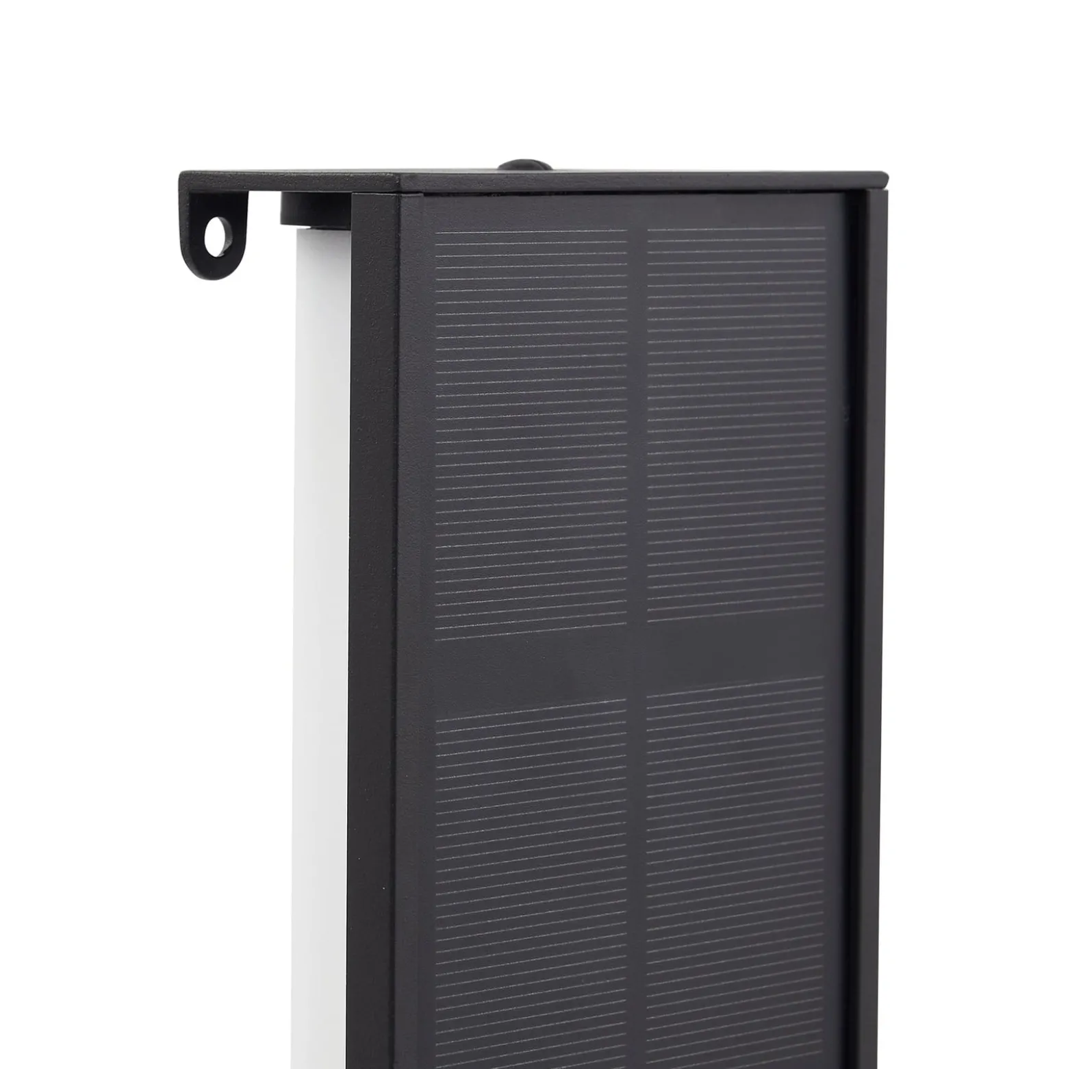 Lindby LED-aurinkokäyttöinen seinävalaisin Laarni, himmennettävä, IP54, musta