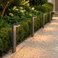 Lindby LED-aurinkopollarivalaisin Chioma, antrasiitti, anturi