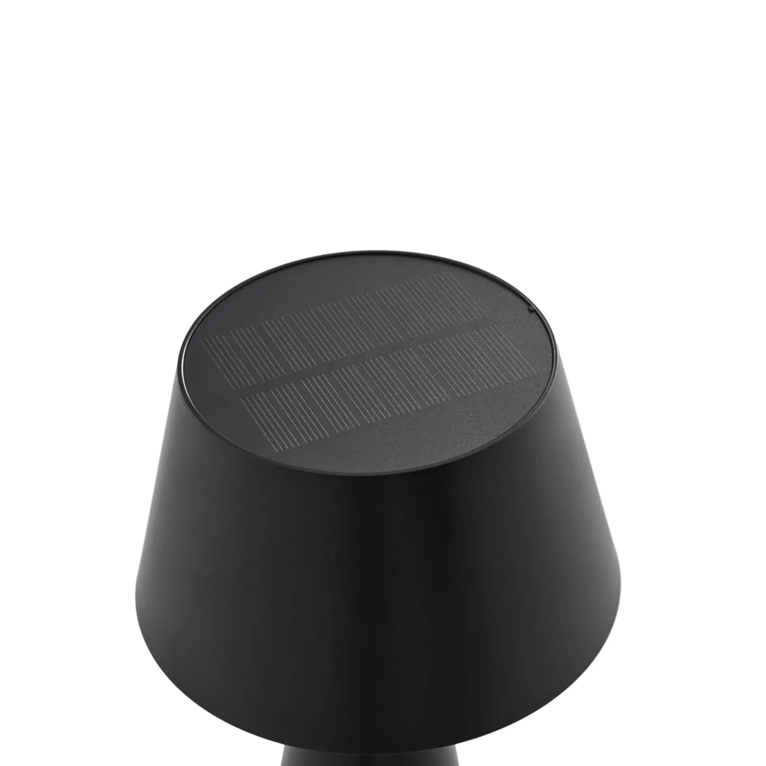 Lindby LED-aurinkopöytälamppu Lirinor musta muovi 13 cm