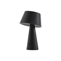 Lindby LED-aurinkopöytälamppu Lirinor musta muovi 13 cm