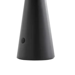 Lindby LED-aurinkopöytälamppu Lirinor musta muovi 13 cm