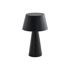 Lindby LED-aurinkopöytälamppu Lirinor musta muovi 13 cm