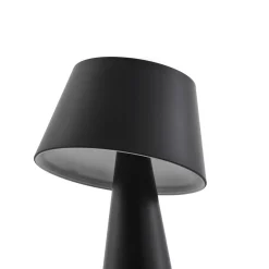 Lindby LED-aurinkopöytälamppu Lirinor musta muovi 13 cm