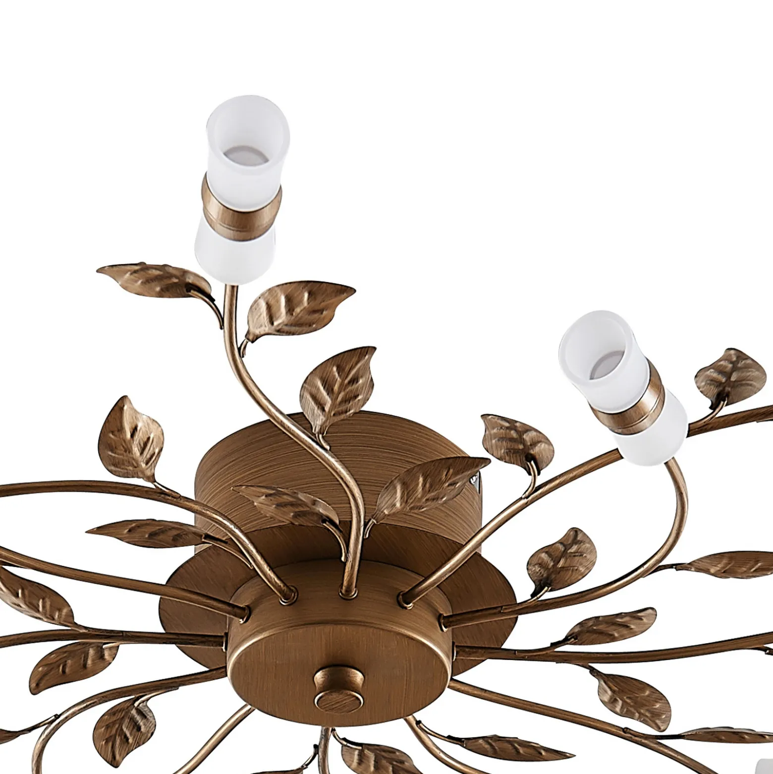 Lindby LED-kattovalaisin Bentas, pronssi, metalli, Ø 80cm