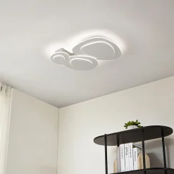 Lindby LED-kattovalaisin Delar, 60 x 60 cm, CCT, himmennettävä