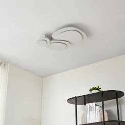 Lindby LED-kattovalaisin Delar, 60 x 60 cm, CCT, himmennettävä