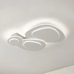 Lindby LED-kattovalaisin Delar, 60 x 60 cm, CCT, himmennettävä