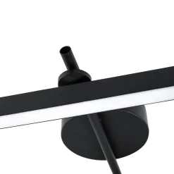 Lindby LED-kattovalaisin Eldrin, 2-valo, musta, valonauha