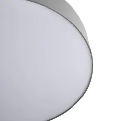 Lindby LED-kattovalaisin Ellamina, 60 cm, vaaleanharmaa, tekstiili