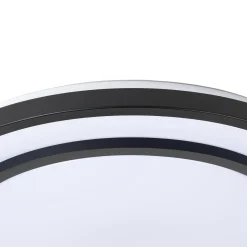 Lindby LED-kattovalaisin Essina, musta, metalli, CCT, himmeä.
