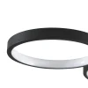 Lindby LED-kattovalaisin Evengeline, musta, alumiini, 88 cm