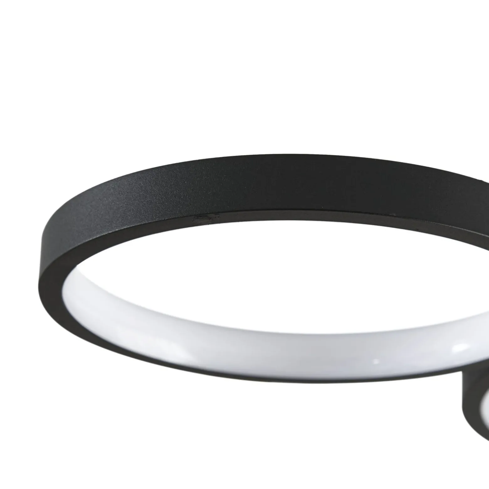 Lindby LED-kattovalaisin Evengeline, musta, alumiini, 88 cm