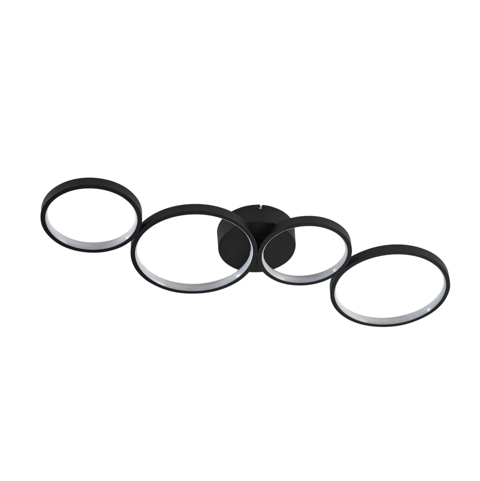 Lindby LED-kattovalaisin Evengeline, musta, alumiini, 88 cm