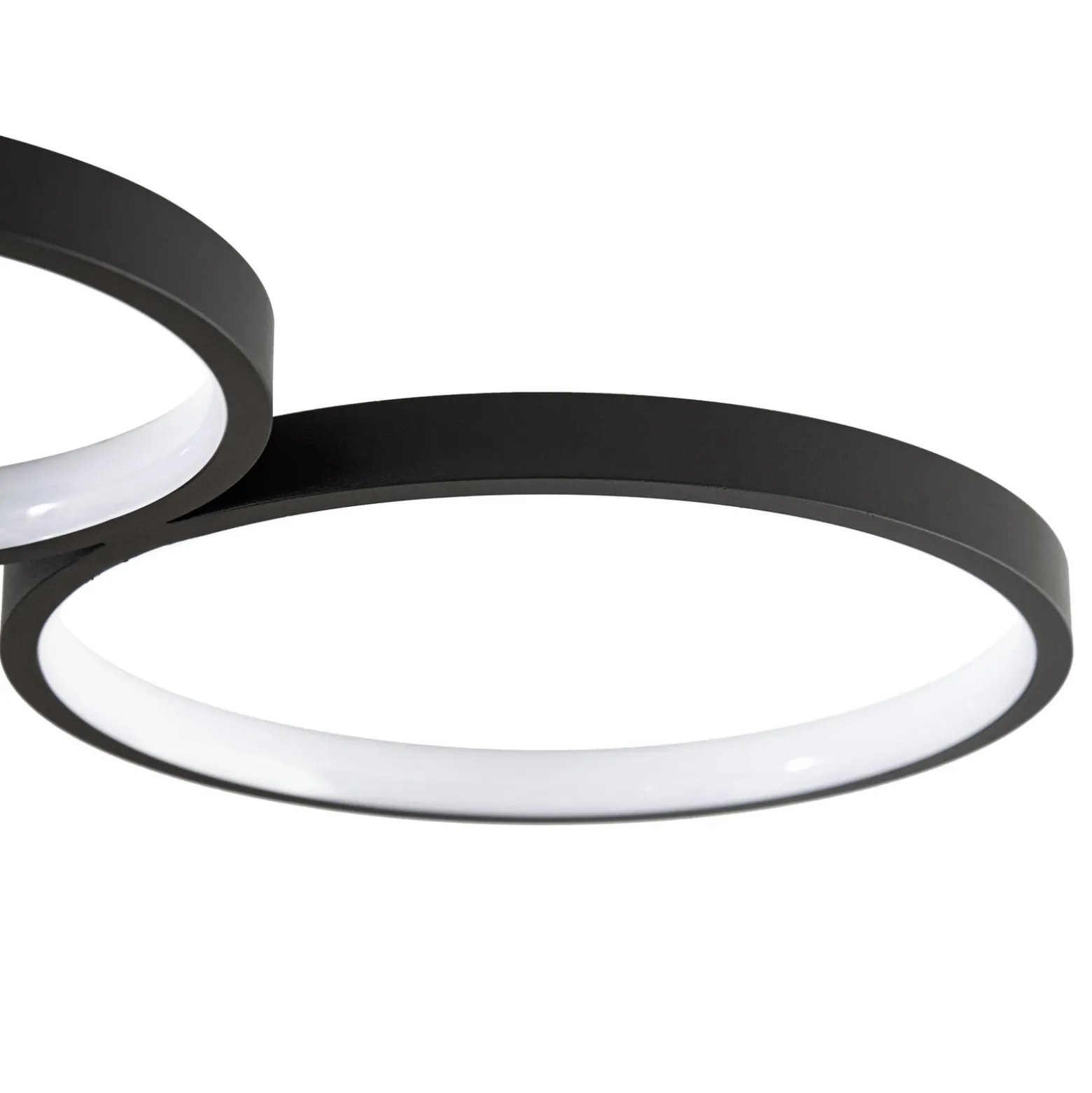 Lindby LED-kattovalaisin Evengeline, musta, alumiini, 88 cm