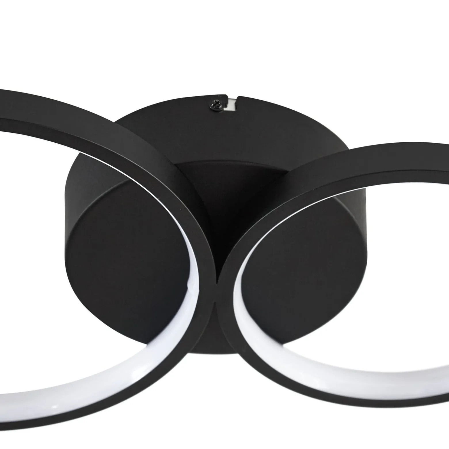 Lindby LED-kattovalaisin Evengeline, musta, alumiini, 88 cm