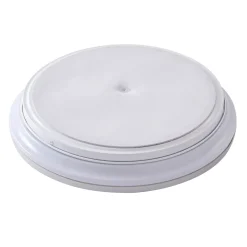 Lindby LED-kattovalaisin Furgo, hopea/valkoinen, muovi, IP44