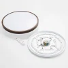 Lindby LED-kattovalaisin Hudsona, halkaisija 49 cm, puu, ruskea
