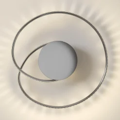 Lindby LED-kattovalaisin Joline, Ø 45 cm, kristalleja, metallia