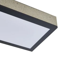 Lindby LED-kattovalaisin Laviona, CCT, himmennettävä, betoni, 80 cm